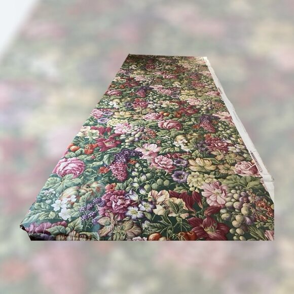 Kaufmann Floral Cotton Home Decor Fabric Design by Carole Watson 2.25 Yards - Picture 14 of 15